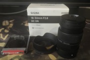 Obiektyw Sigma 18-50mm f/2.8 DC DN Sony E + filtr polaryzacyjny Marumi