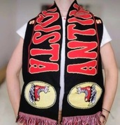 Antimadridista Supporters szalik kibica, czarny, nowy, okazja!