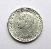 5 Fillerów 1963 r. Węgry 