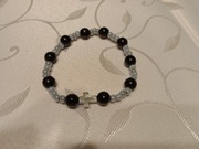 Ręcznie robiony różaniec z akrylowych koralików