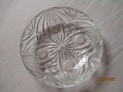 kryształowy talerzyk PRL