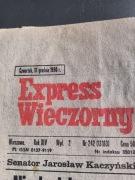 Gazeta "Express Wieczorny". 13 grudnia 1990 roku