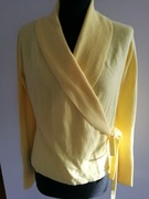 Sweter R XS S M Żółty Kaszmir Miękki śliczny