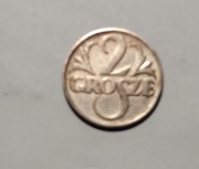 2 gr 1936,brąz,średnica 17,6mm,waga 2gr , stan b.piękny
