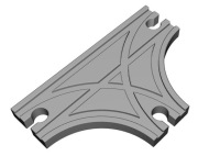 Tor tory IKEA LIDL BRIO drewniane - łącznik zamiennik skrzyżowanie rozjazd