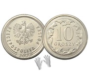10 gr groszy 2022 mennicze z woreczka + GRATISY