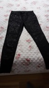 Nowe czarne spodnie Mohito 36 38 S M rurki skinny 
