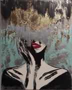 "Niezłomna" obraz ręcznie malowany 40x50cm