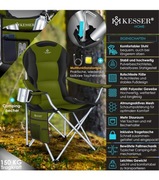 krzesło kempingowe, składane, do 150 kg, krzesło wędkarskie, składane