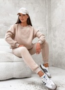 KOMPLET DRESOWY OCIEPLANY Z KORONĄ BLUZA+SPODNIE S M L