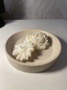 Świeca sojowa zestaw kwiaty