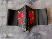 gorset damski pas kwiaty