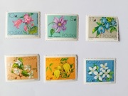 Kwiaty drzew 6 znaczków czyste