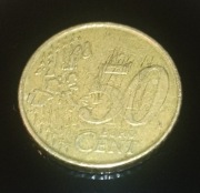 Rzadka moneta destrukt 50 centów 
