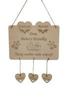 Prezent na Dzień Babci i Dziadka, tabliczka personalizowana zawieszka