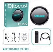 OTTOCAST OTTOAIBOX P3 PRO Bezprzewodowy adapter Android Auto CarPLAY