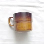 prl filiżanka, mały kubek prl. kamionkowa filiżanka Tułowice