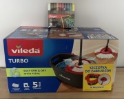Vileda mop obrotowy turbo plus gratis markery kredowe kayet