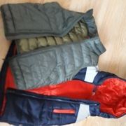 Dwie kamizelki, kurtka wiosenna i bluza