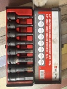 Zestaw nasadek udarowych imbusowych 1/2” WÜRTH – 8 elementów