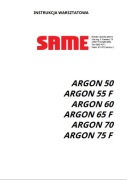 Instrukcja napraw Same Argon 50, 55 F, 60, 65 F, 70, 70 F PL