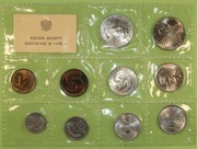 Polska monety emitowane w 1975 zestaw NBP