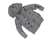 Bluza F&F kaptur rozpinana dinozaury 92 cm  #104