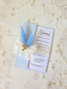 Zaproszenie na Pierwszą Komunię Świętą, Chrzest ręcznie robione 