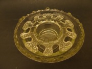 Ząbkowice, szklana ikebana, szkło Prl, vintage, HSG Ząbkowice