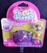 Squinkies - zestaw "królewscy przyjaciele": etui korona +3kulki +3figurki