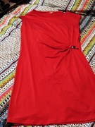 Czerwona sukienka z marszczeniem TXM L 40 