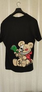 Koszulka  t-shirt  czarny  oversize BoohooMAN  Man Teddy money.  hoodie