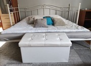 Łóżko metalowe rozkładane + materace