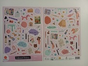 Naklejki planer scrapbooking DecoTime 2 szt. arkusze A4 - baloniki hobby