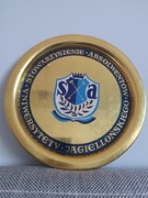 Metalowa taca, talerz okolicznościowy Stowarzyszenie Absolwentów U.J.