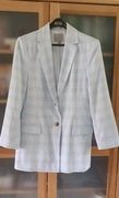Marynarka oversize baby blue krata S M L