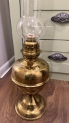 Stara mosiężna lampa naftowa Antyk 5