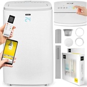 Klimatyzator przenośny cichy WiFi Osusza 75M + FUNKCJA GRZANIA + AKCESORIA