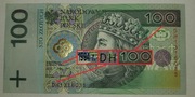 Rzadka Seria DH 1994, 100 zł / PLN