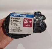 Dętka rowerowa Fischer 28" z wentylem Dunlop czarna