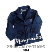 Marynarka blezer dla chłopca 12 miesięcy 80 cm
