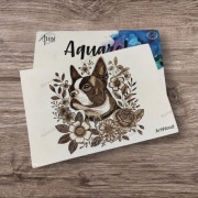 Pirografia Boston Terrier