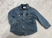 Zara kurtka jeansowa ocieplana katana modna 122 jesien