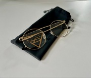 Okulary El Wariato złote unisex