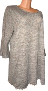 Beżowy Sweterek Tunika z rękawem 3/4 Yessica C&A 46 (3 XL)