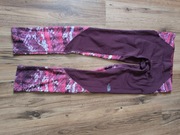 The North Face leginsy damskie M bordowe wzorzyste 