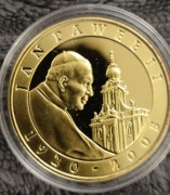 10 zł (2005) *JAN PAWEŁ '1920-2005. Platerowana FOLDER 