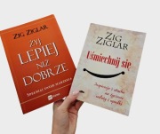 Zestaw książek Zig Ziglar uśmiechnij się i żyj lepiej niż dobrze +Gratis 