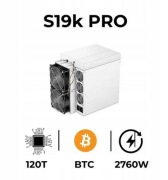 koparka Bitmain Antminer S19k PRO 120th nowa gwarancja 