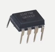 Wzmacniacz operacyjny uA741, obudowa DIP 8